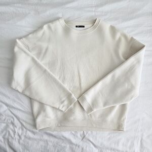 Cream- Men's Crew Neck Sweater